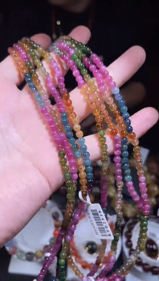 未镶嵌手链碧玺碧玺多圈手链A4（多样性发其一）