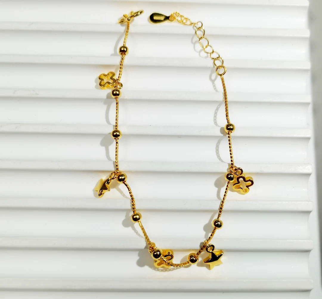 足银手链 小幸运手链