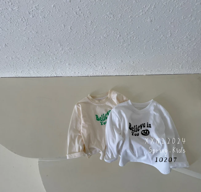 男童纯色t恤长袖春秋打底衫百搭上衣圆领T恤潮童装10207