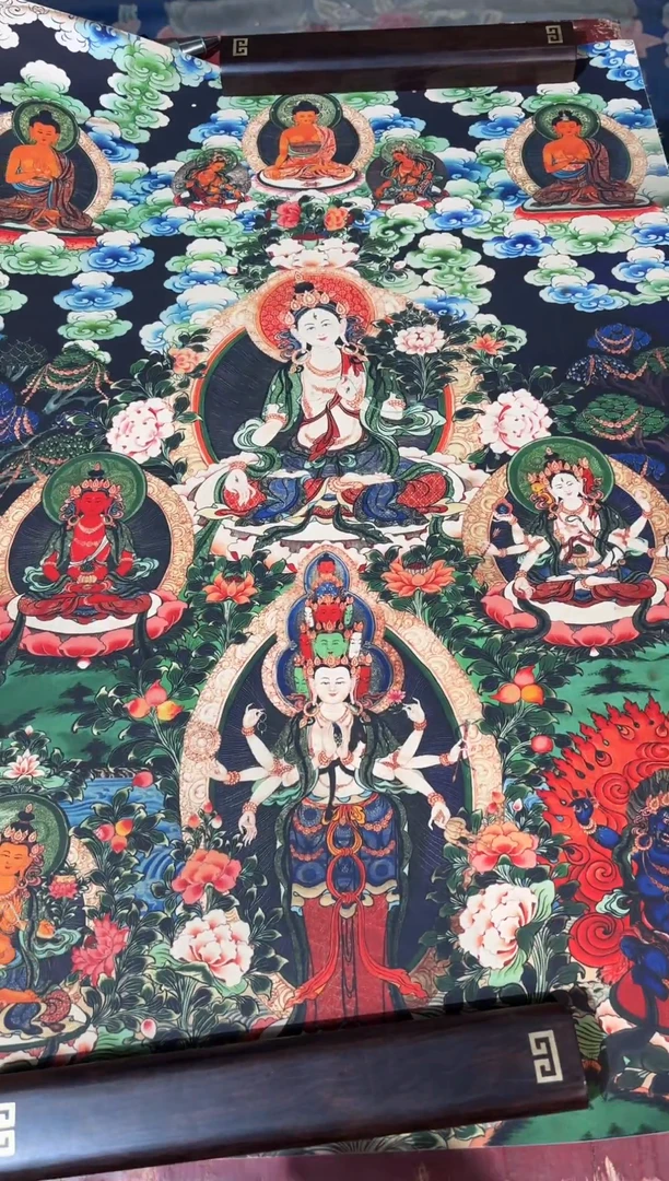 卷轴画龙妹唐卡直播tk16