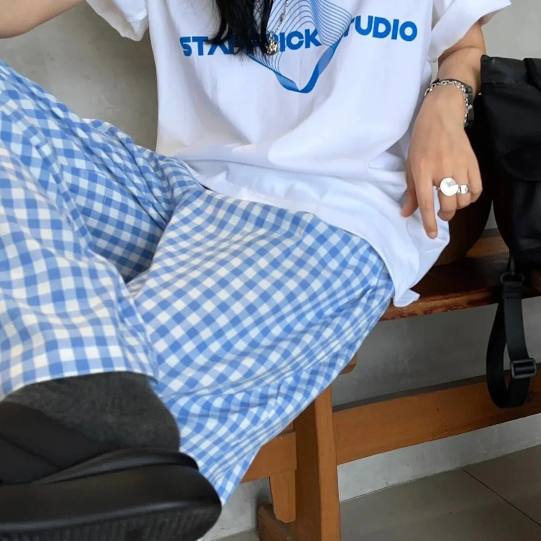 【原创花色】可外穿好看棉绸裤人棉复古阔腿裤宽松休闲裤显瘦百搭女