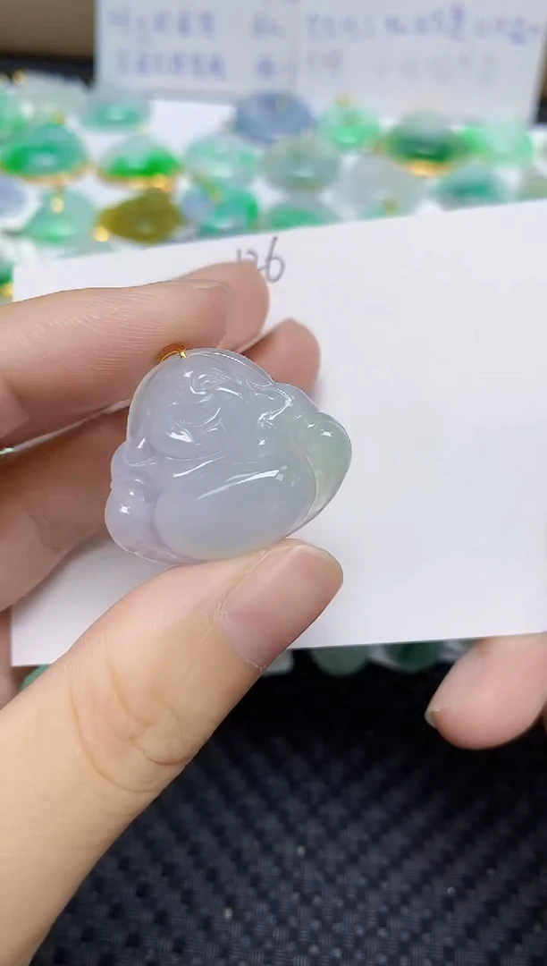 翡翠未镶嵌颈饰天然缅甸翡翠A货