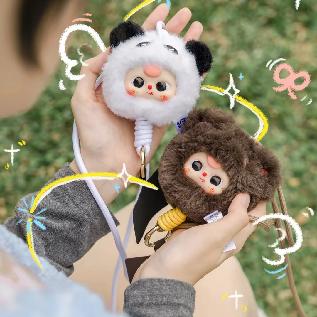 娃三岁Baby Three手机挂绳毛绒盲盒潮玩周边公仔娃礼物