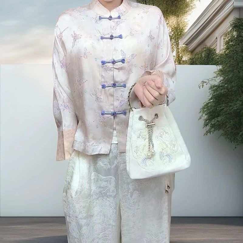 气质夏季长袖时尚春季重工春夏提花薄款上衣网红复古上衣