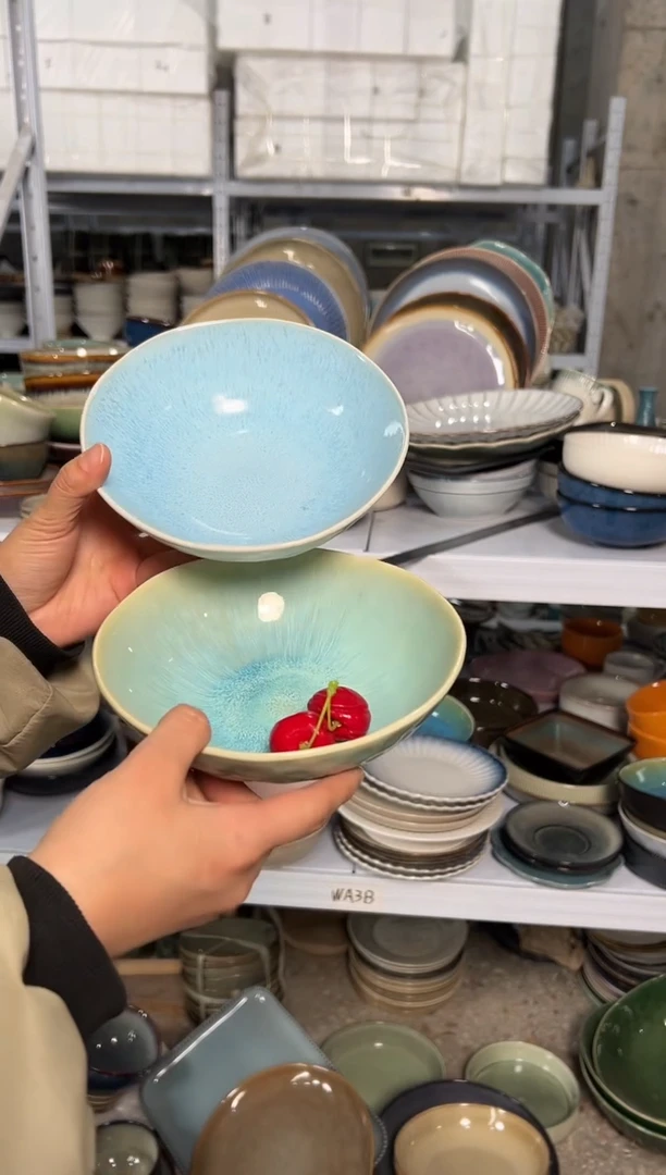 陶瓷外贸尾货瑕疵满20包邮X2 菜碗组合