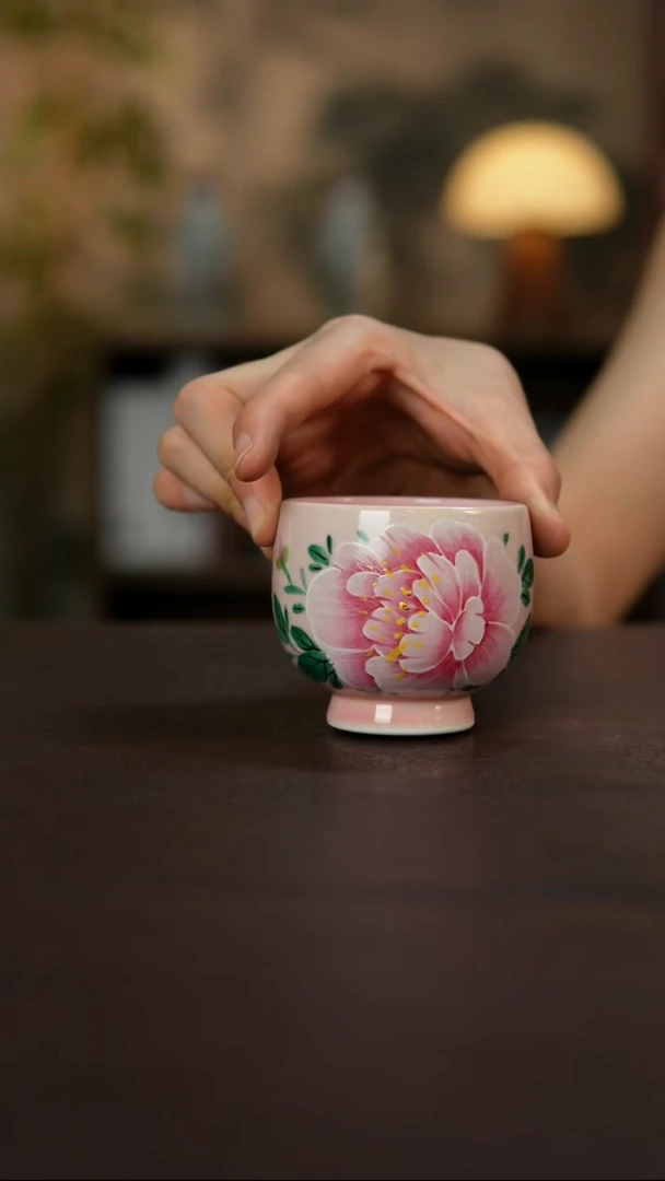 杯景德镇陶瓷杯碗柴烧多人