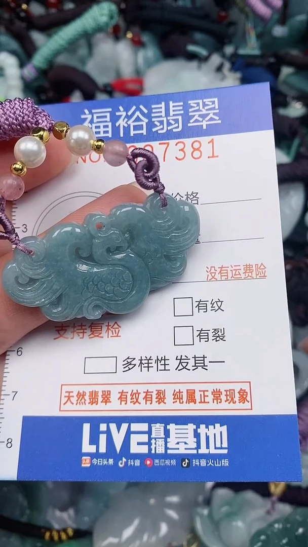 翡翠未镶嵌颈饰...0007381