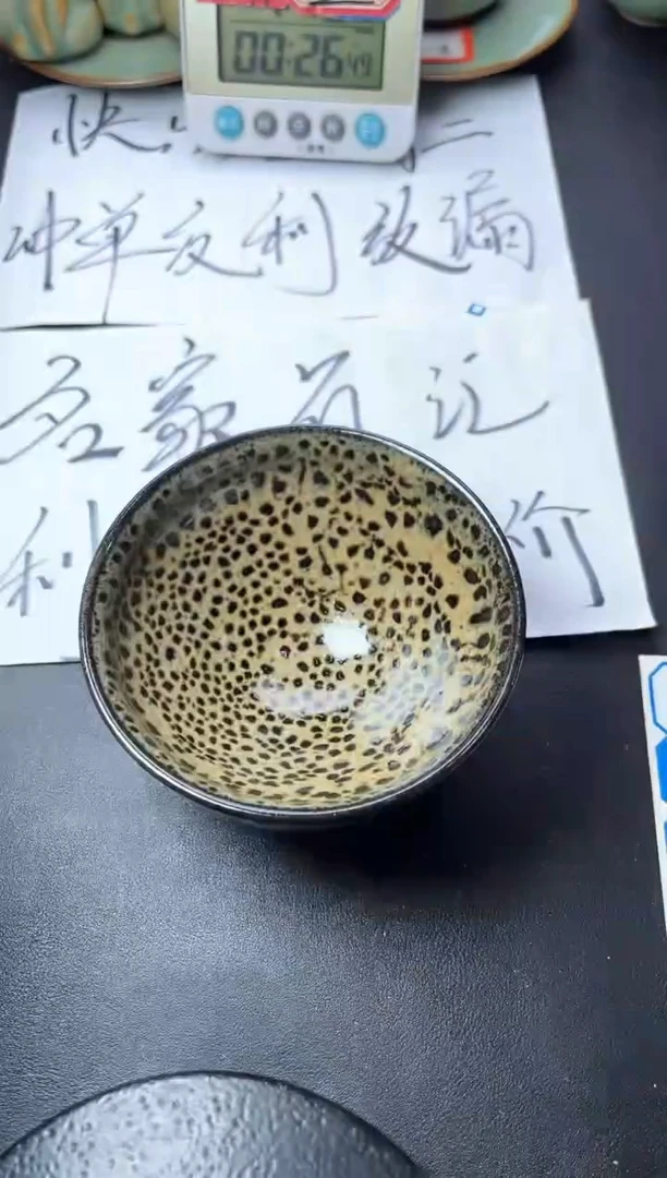 茶盏590叶紫建盏叶紫