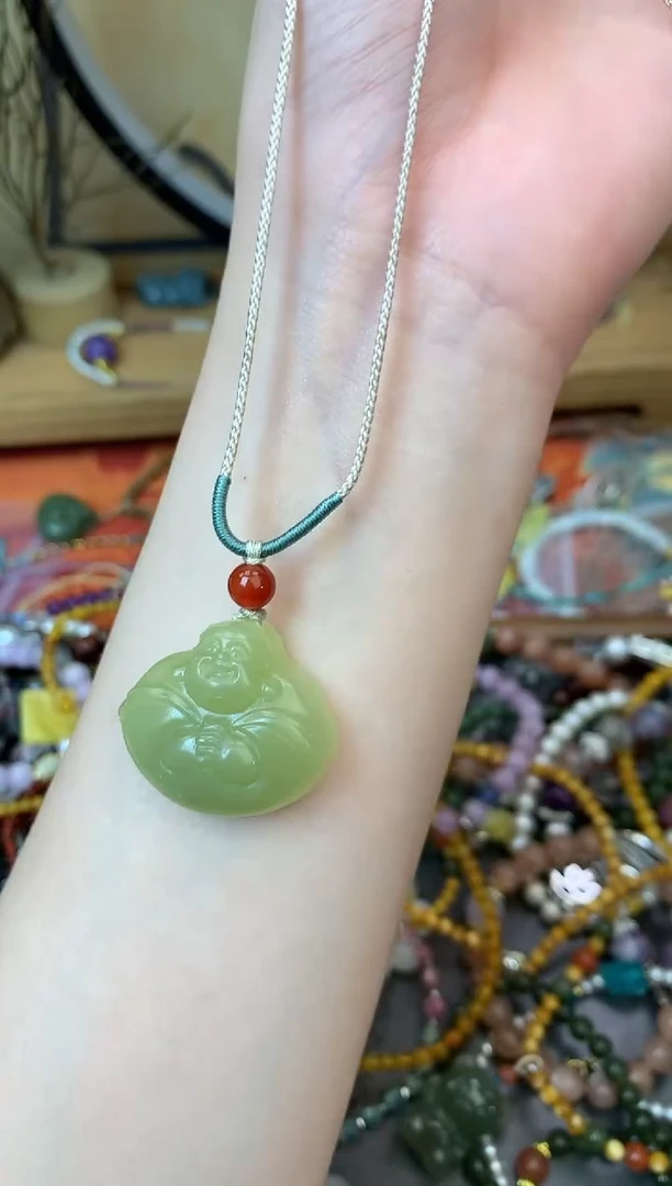 【闪购商品】岫玉项链未镶嵌276手串