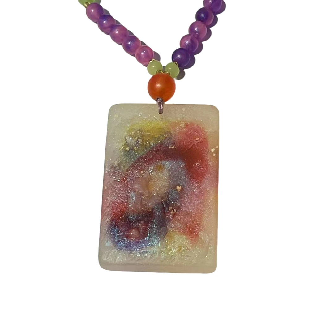 非金属珐琅吊坠 轻奢气质时尚百搭简约精致吊坠 ZYL124087