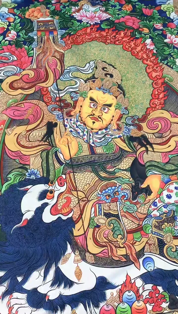 卷轴画141黄财神