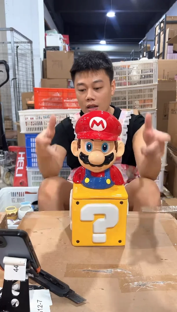 瓷片马里奥问号罐套组