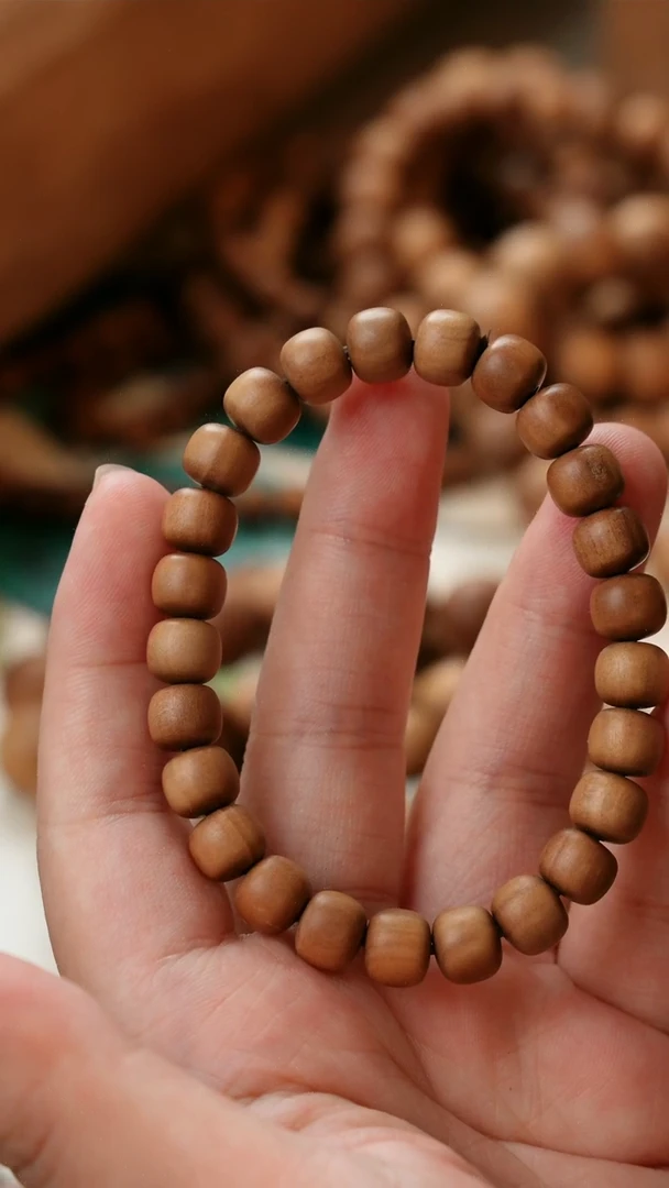 檀香木其他老山檀香黑肉7*8单圈微瑕