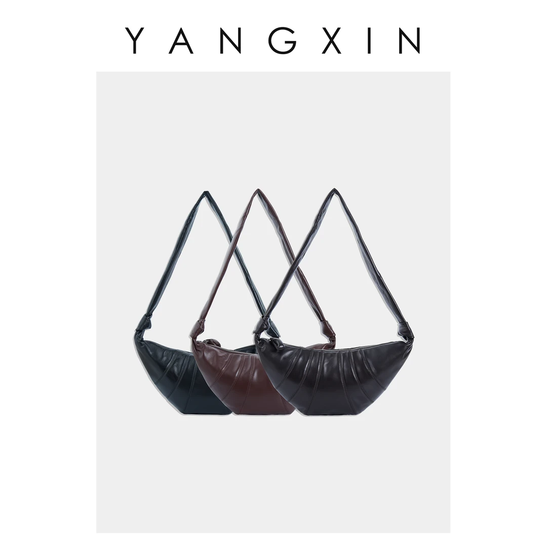 【无龄·杨昕】轻奢时尚高定中号可颂单肩包SJ6051