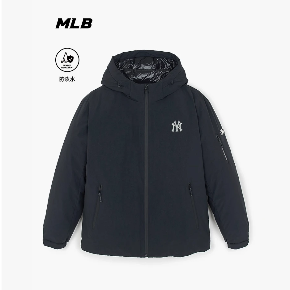 MLB官方男女情侣户外防泼水短款轻薄羽绒服25秋冬新款3ADJB0156
