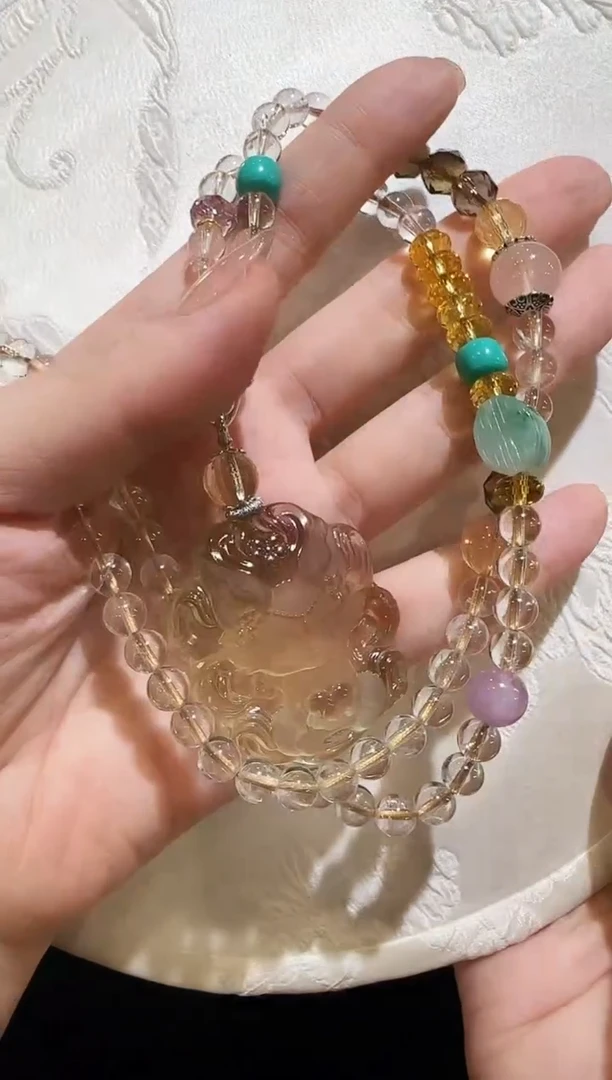 未镶嵌颈饰水晶国风