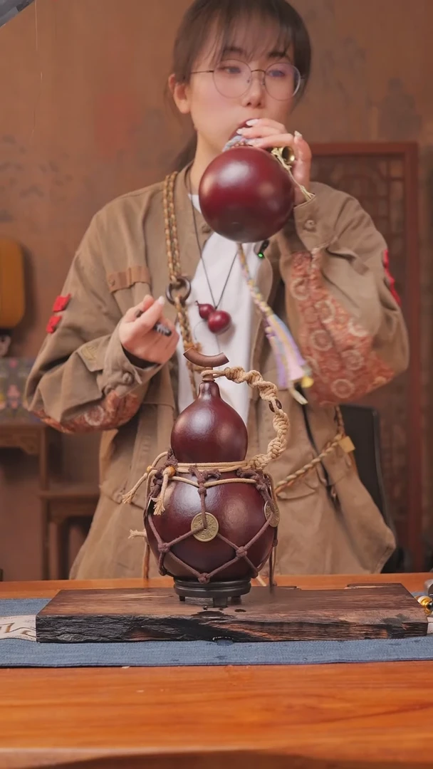 711号链接精品大漆葫芦现货现发[一物一拍]