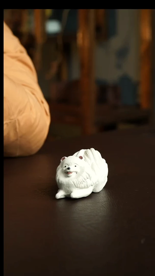 茶杯紫砂34号 狗狗茶宠  宜兴紫砂原矿作品