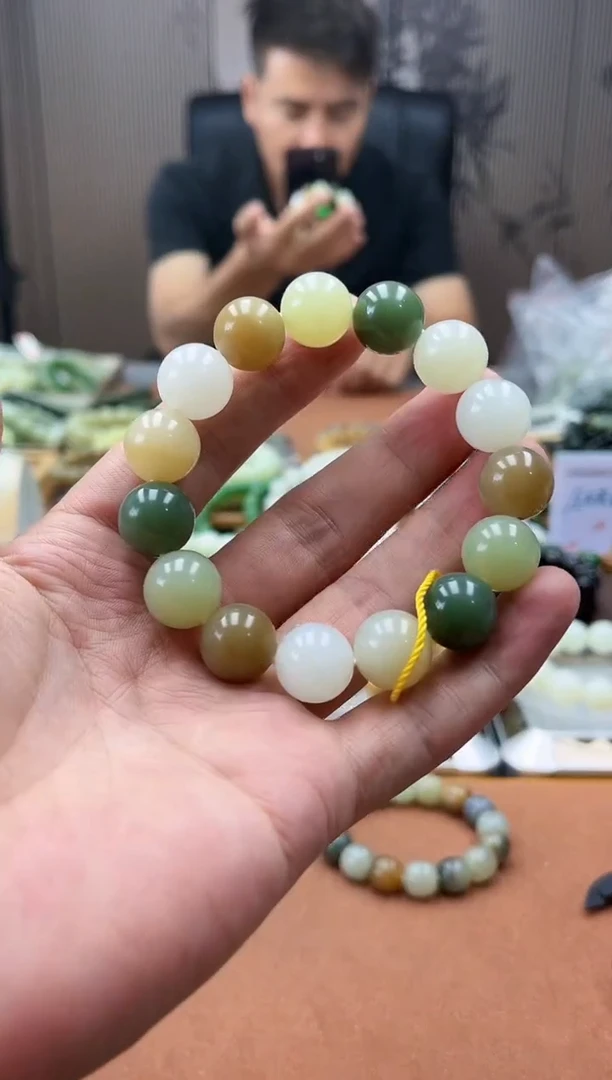 手链未镶嵌和田玉多宝14