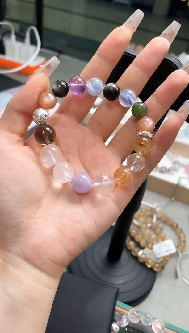 未镶嵌手串水晶天然水晶多宝手串