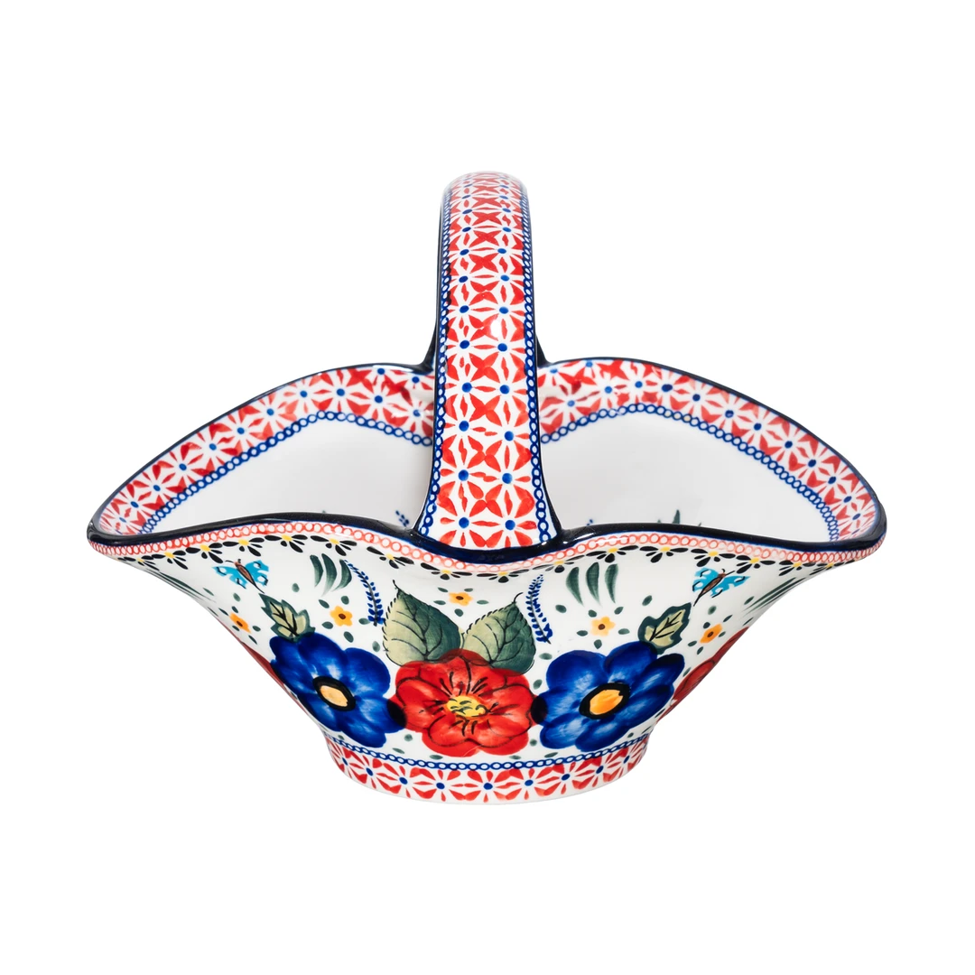 【SILESIA/出口原单】西里西亚手绘--翻边提篮花篮