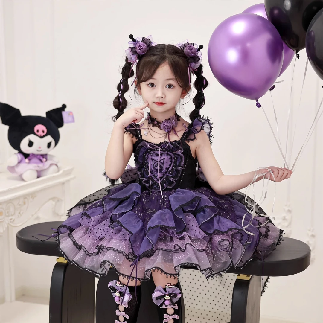 25儿童春夏库洛米cos服公主裙摇滚甜心女童洛丽塔公主裙女童
