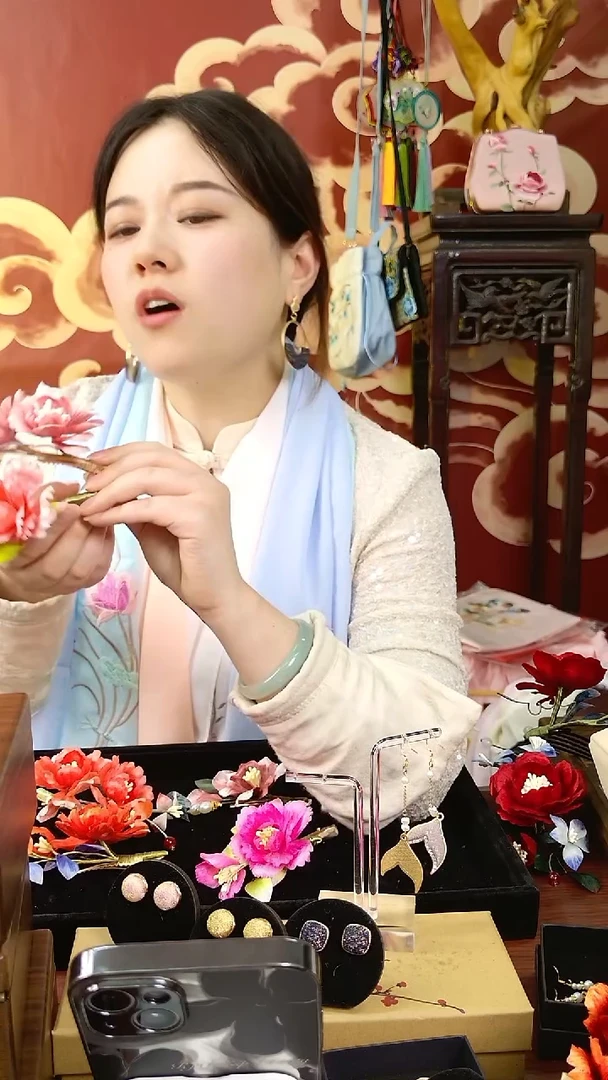 纯铜合金琉璃非遗绒花