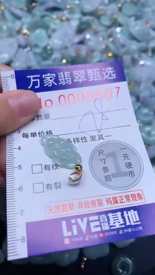 吊坠(不含链)未镶嵌翡翠8507