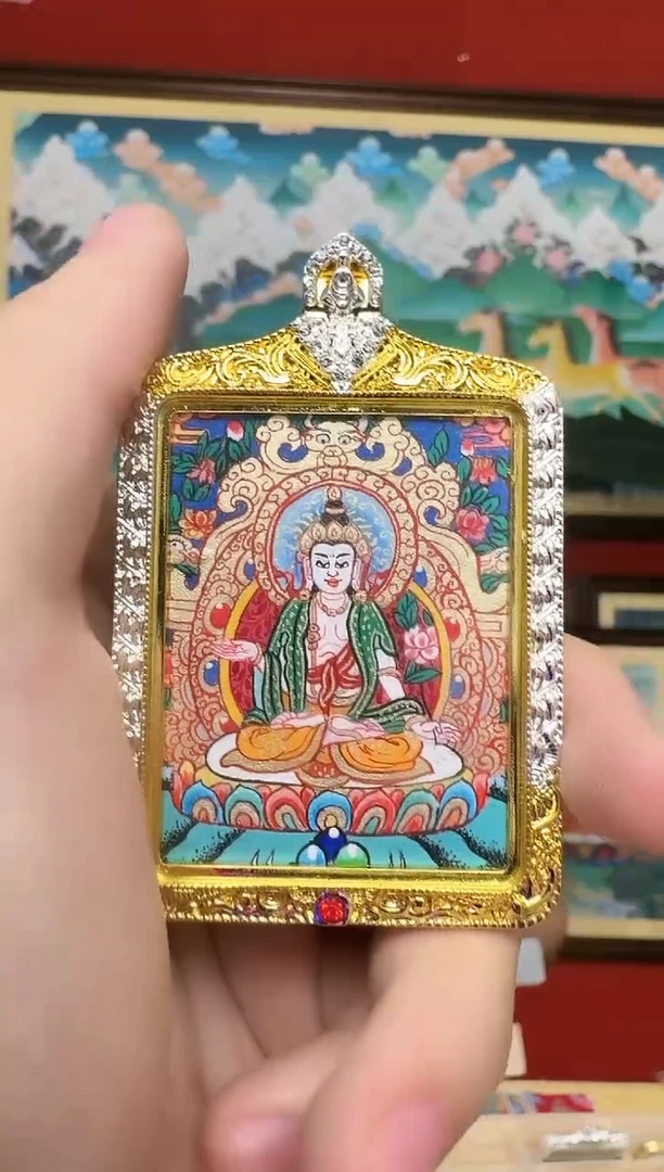 吊坠大势-热贡纯手绘娜娜