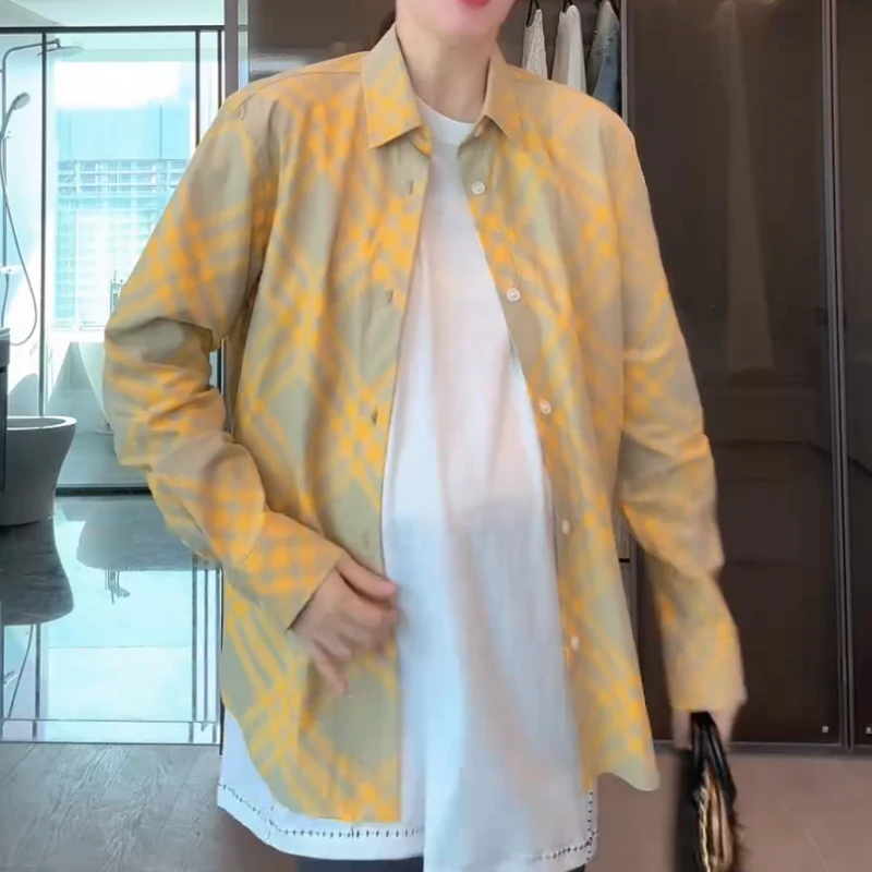 【格调人生】洋气百搭气质长袖时尚宽松休闲衬衫LK2505957