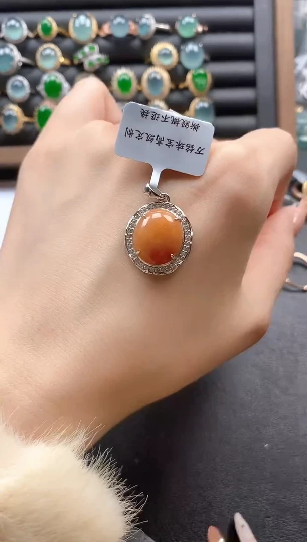 银S925镶嵌戒指翡翠51511