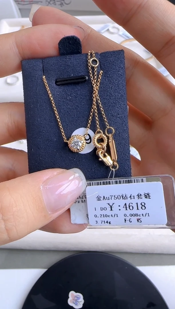 套链钻石18K金镶嵌406900