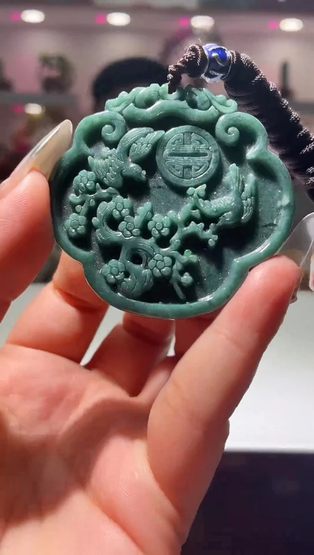 颈饰未镶嵌翡翠天然翡翠-5