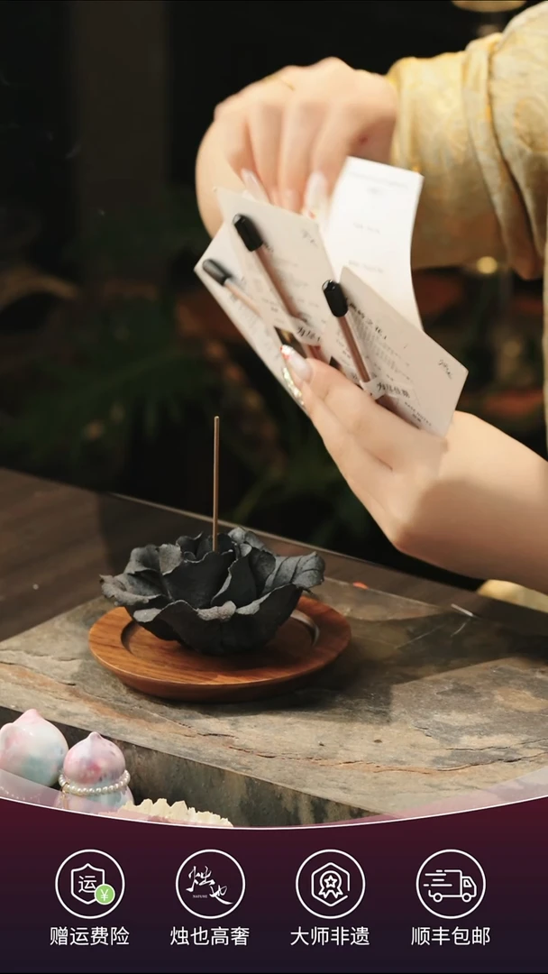 陶瓷烛也景德镇非遗手捏瓷花玄夜