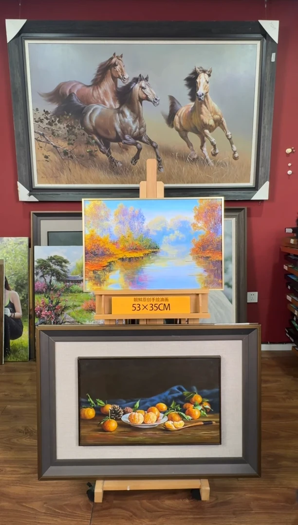 油画【15号】约53*35cm丨朝鲜原创纯手绘孤品油画丨顺丰包邮