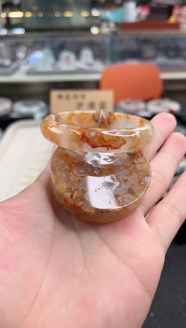 未镶嵌手镯石英质玉55圈口（赠品镯心）6886575