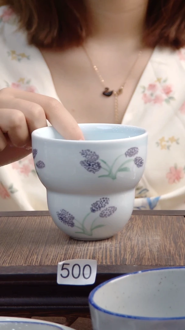 杯子景德镇陶瓷手绘500