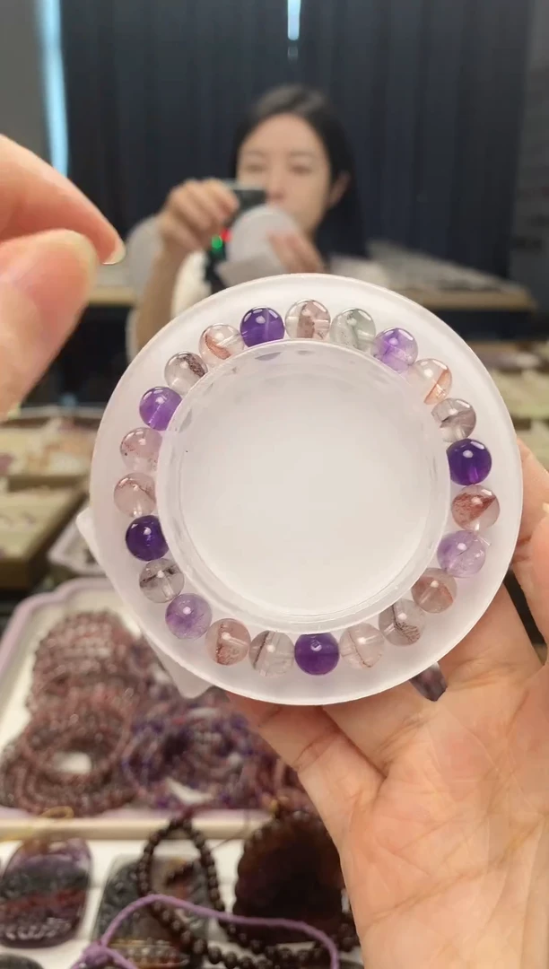 未镶嵌手串水晶超七8mm 多样性发一