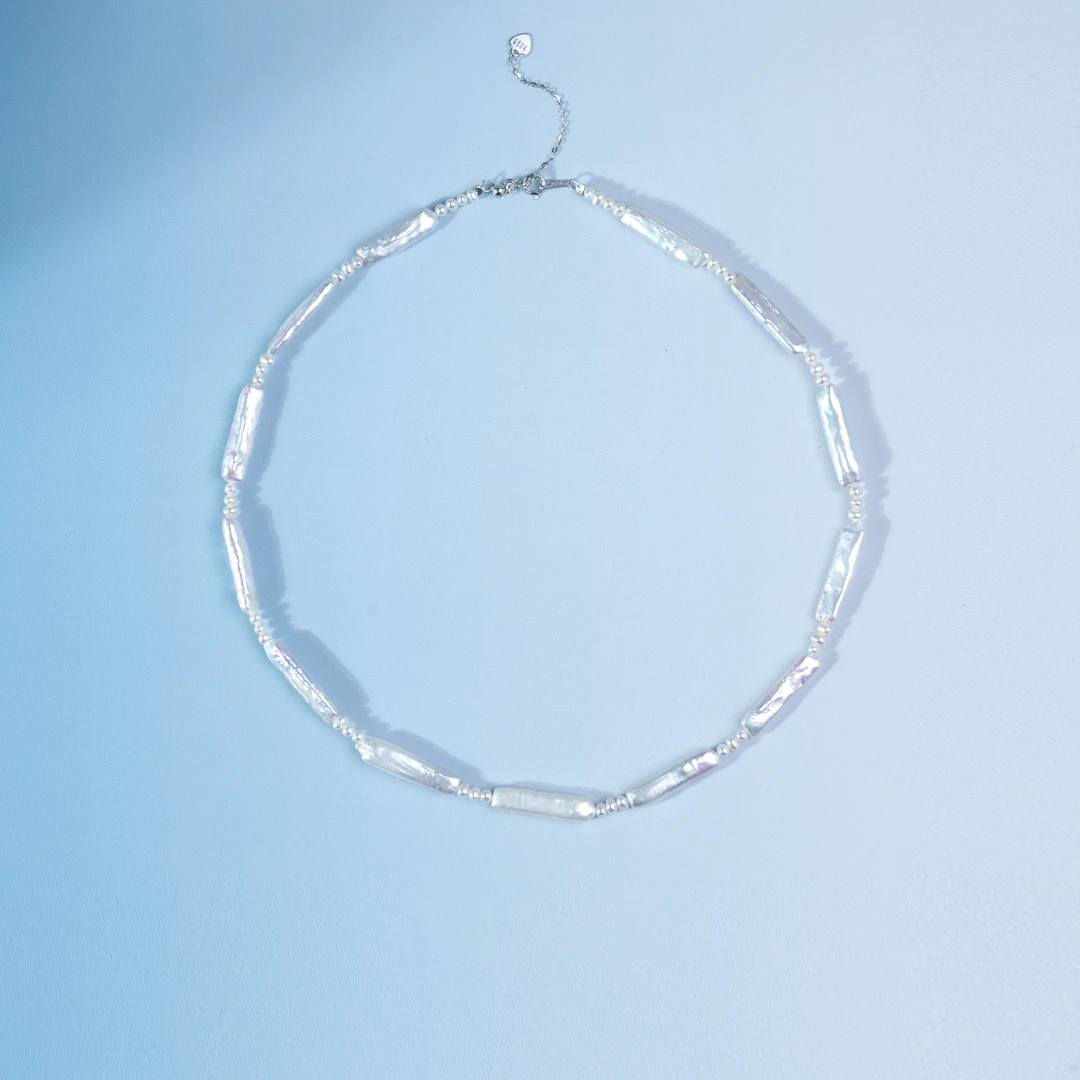 珈白丽【昕昕】淡水珍珠“上上签”珍珠项链时尚2.5-3 /5.5X20mm