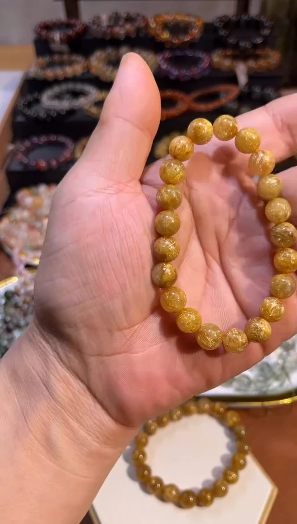 未镶嵌手串水晶SJ-387金发晶