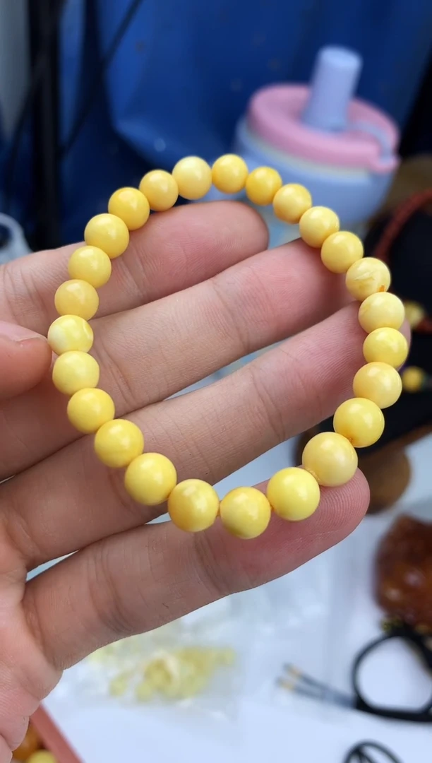 裸石琥珀未镶嵌手串