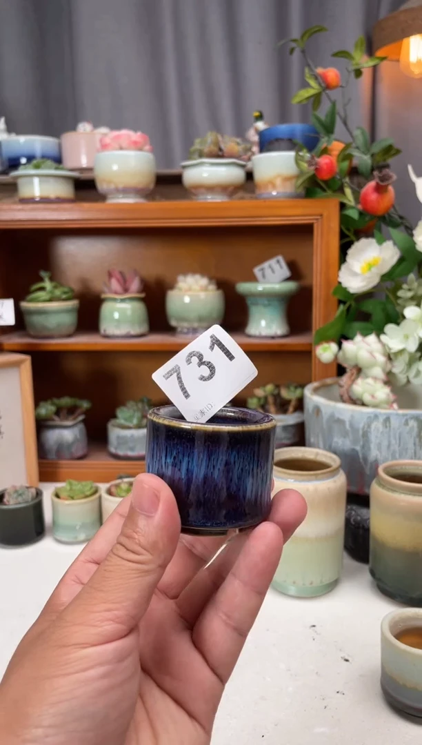 瓷片731知木小芳花盆