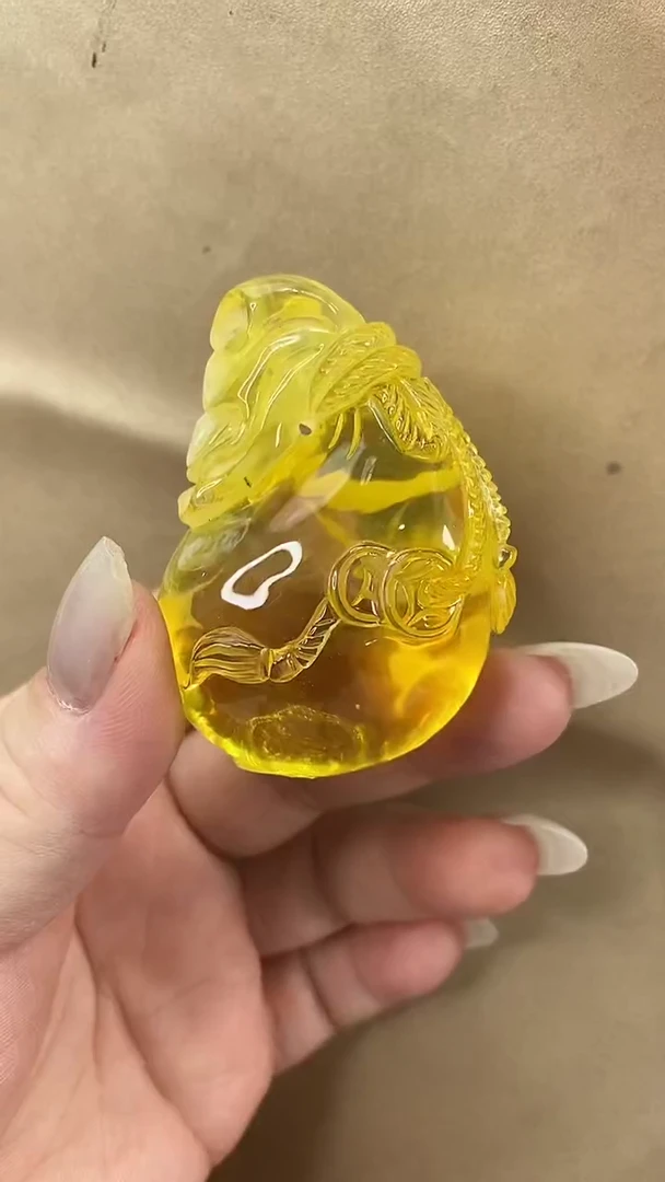 琥珀颈饰未镶嵌吊坠