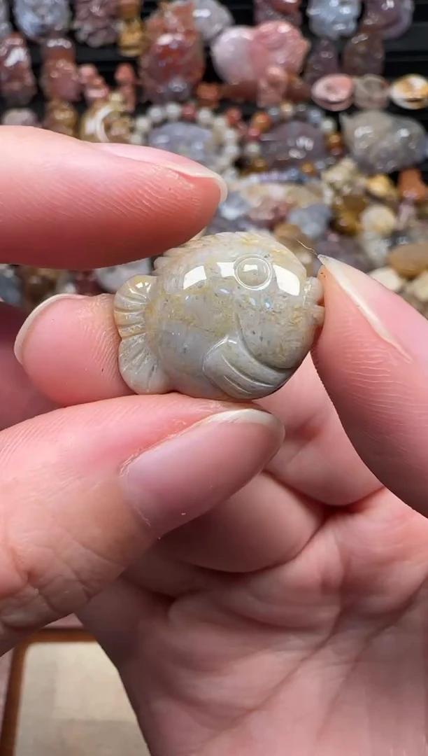颈饰未镶嵌硅化珊瑚（珊瑚玉）533