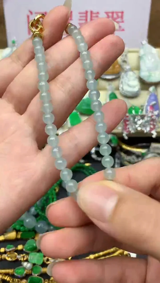 未镶嵌手串翡翠125-中国好珍宝