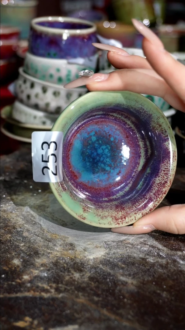 摆件精品窑变钧瓷茶器