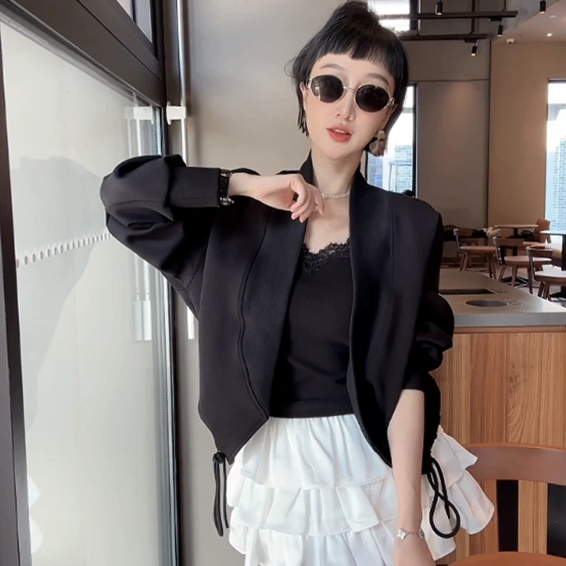 XIAOBAI早春百搭气质时尚短款洋气外套