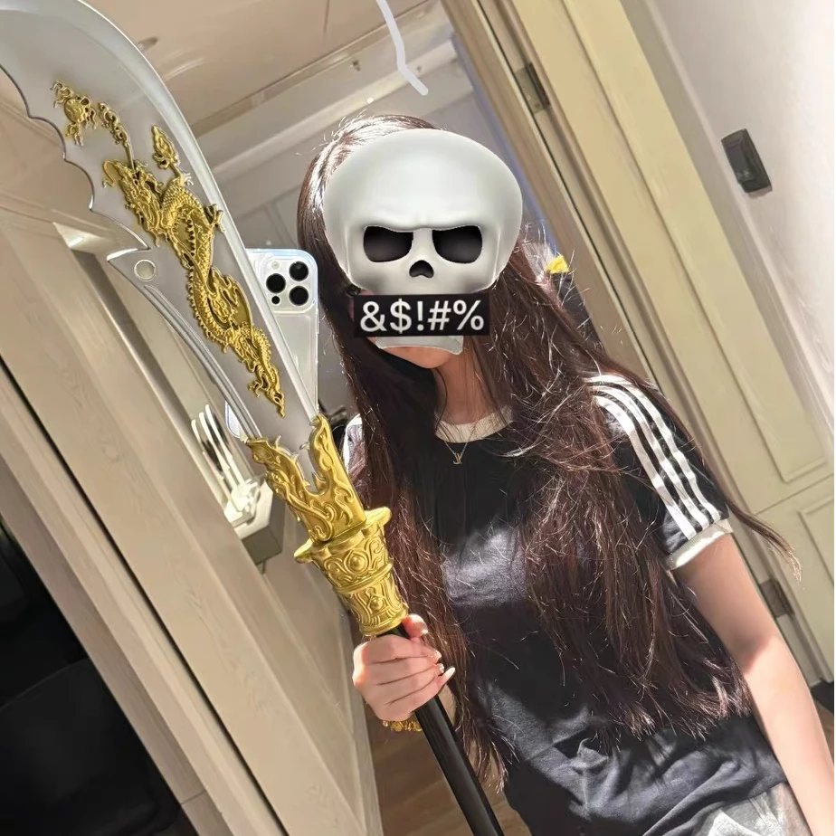 仿真关公大刀青龙偃月刀适用苹果1615手机壳华为荣耀oppovivo小米