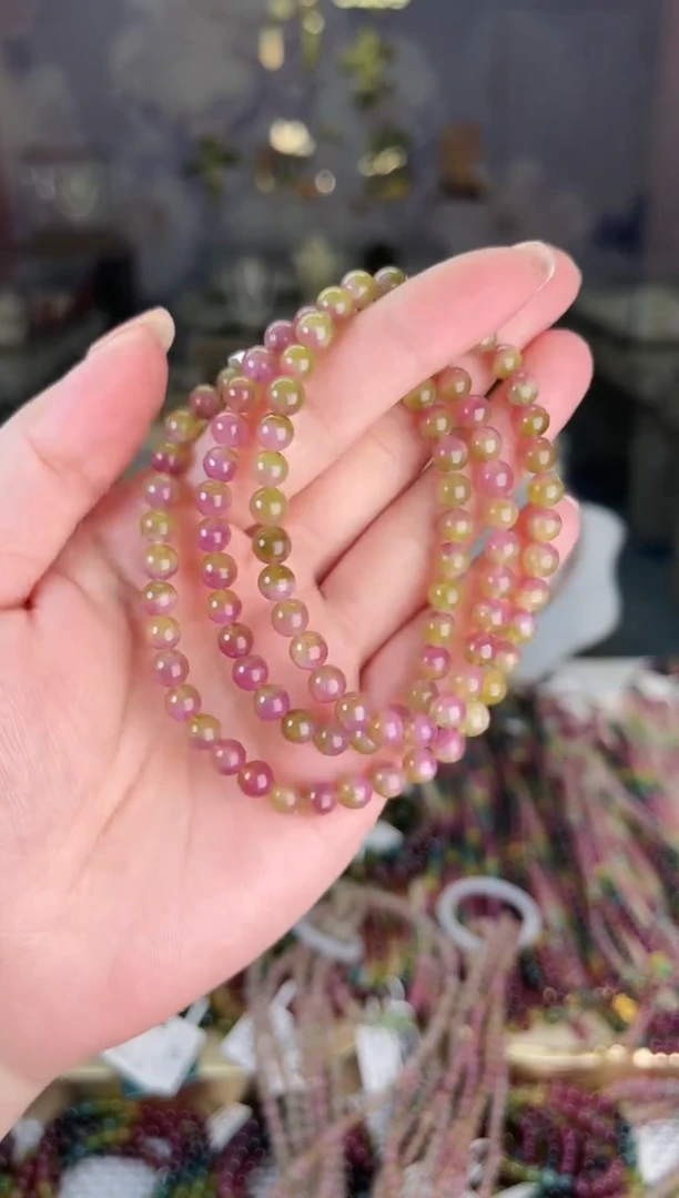 【闪购商品】碧玺/未镶嵌J5mm+碧玺多圈多样性发货