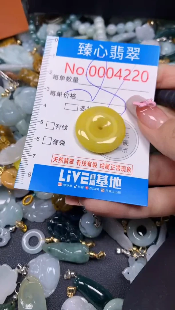 【闪购商品】翡翠颈饰未镶嵌含绳0004220